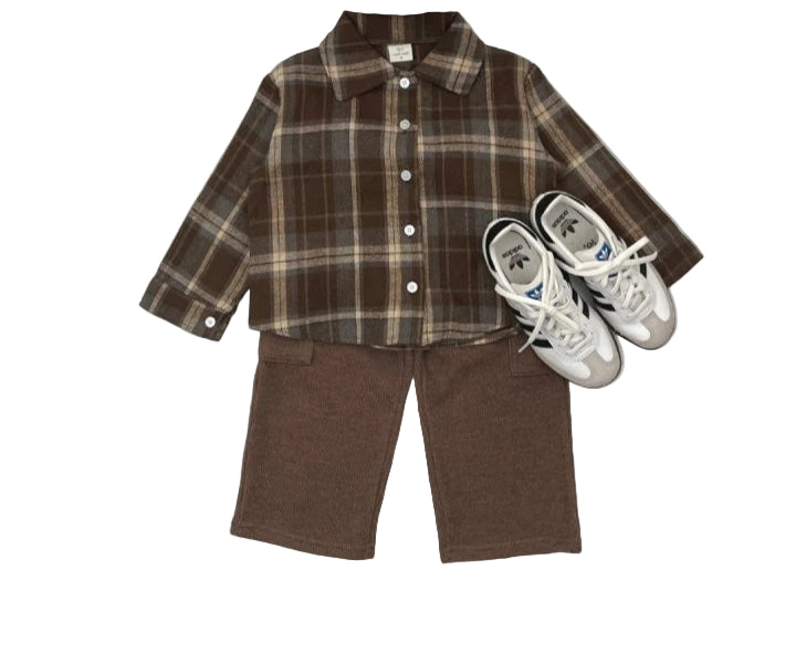 Brown Checked Shirt